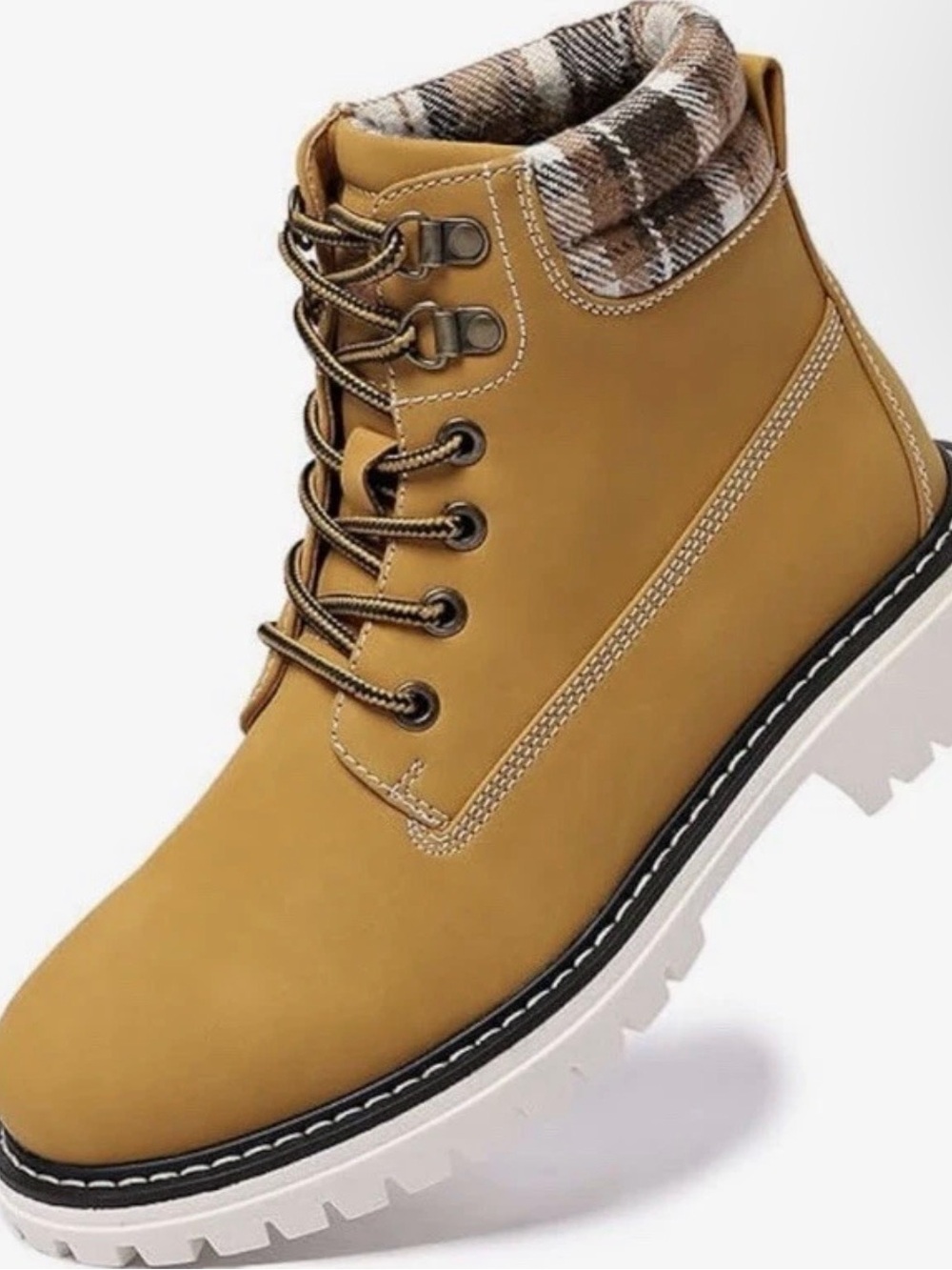 Carlkarida Women's Waterproof Hiking Boots Lightweight Nonslip Size 7 YellowGold
